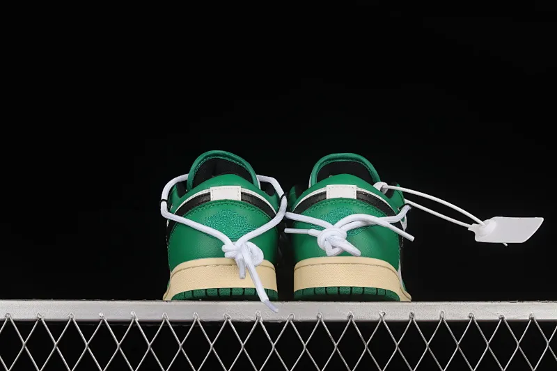 All categories Air Jordan Jordan series basketball shoes Air Jordan 1 Low Air Jordan 1 Low AJ1 Joe 1 customized version white and green color deconstruction sports culture basketball shoes 553560-129